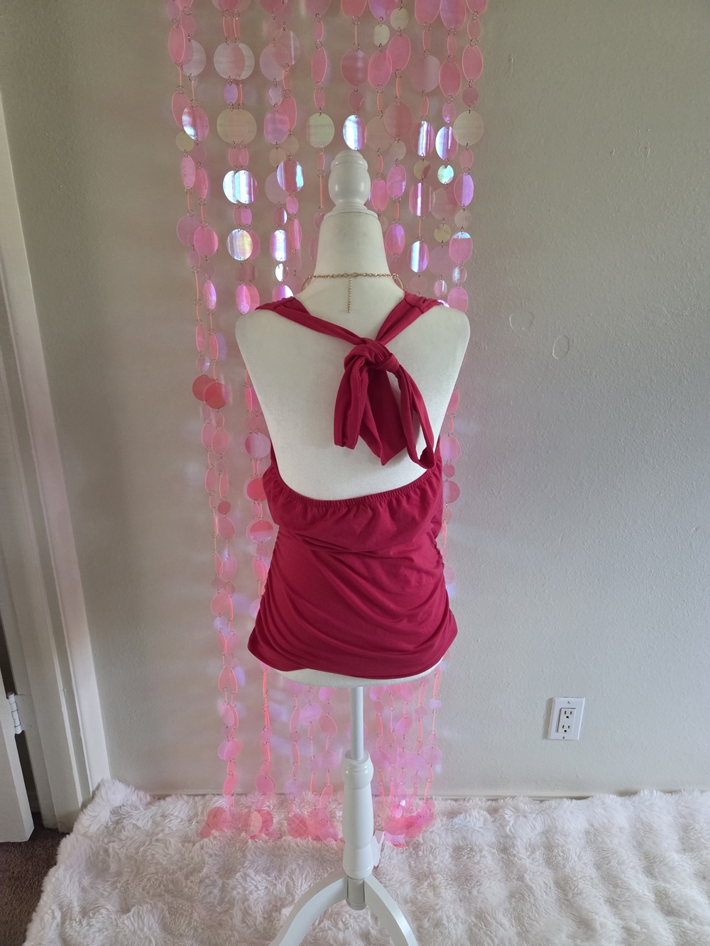 VENUS Magenta Sleeveless Surplice Camisole - Picture 3 of 7